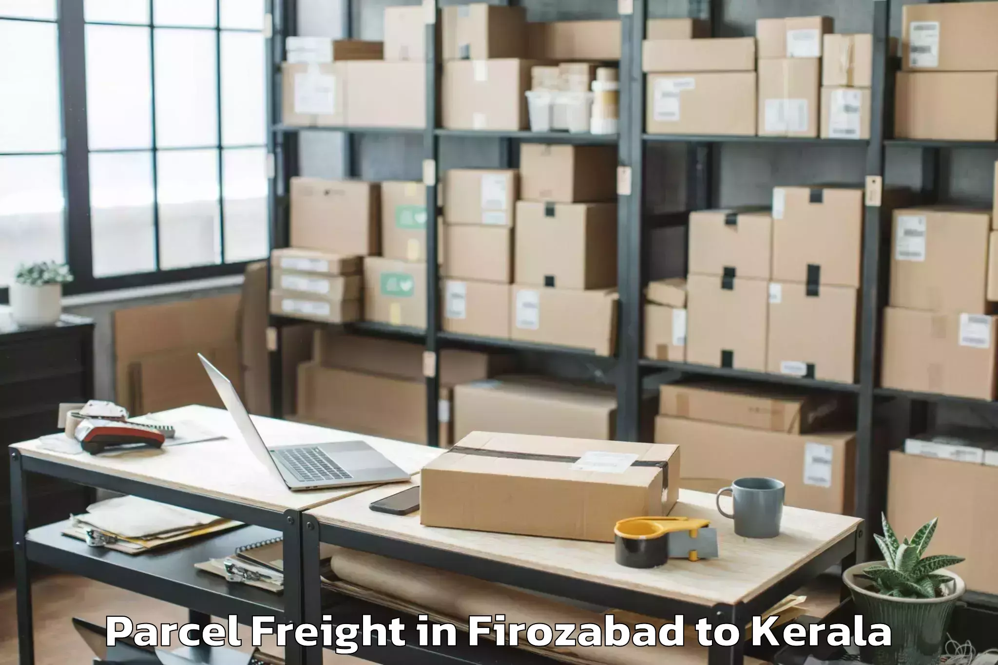 Book Your Firozabad to Kanayannur Parcel Freight Today